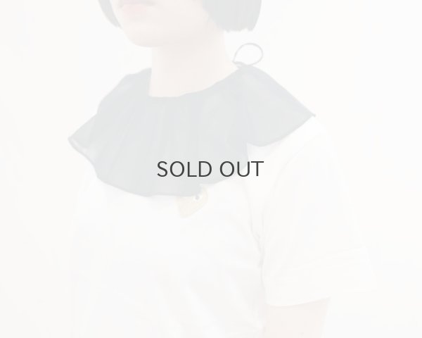 画像11: Big Ruffle Collar Organza (BK)