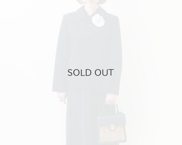 画像25: ウールギャバ 丸襟ジャケット (NV)