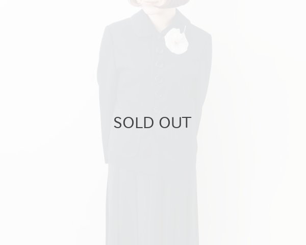 画像24: ウールギャバ 丸襟ジャケット (NV)