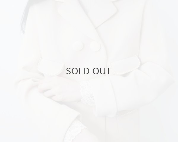 画像9: ML LUPETTO PLISSE' C/COLLO E POLSI PIZZO 304 (BIANCO)