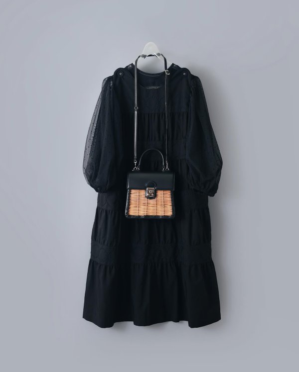 画像13: tambourine ティアードドレス (ADS3144:BK)