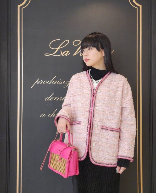 画像19: 別注!! strawberry tweed jacket (PK)