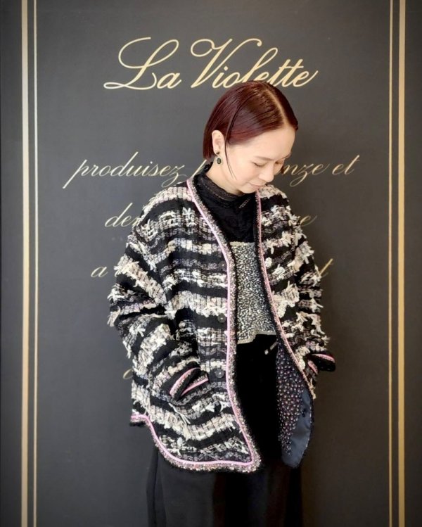 画像21: 別注!! strawberry tweed jacket (PK)