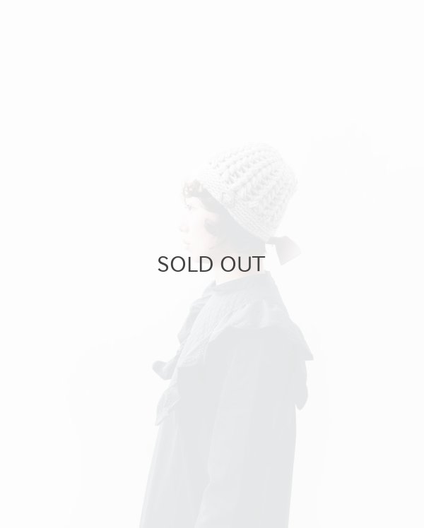 画像8: 別注!! ボーボリー ニットクロッシェ フェルトリボン付き (BK)