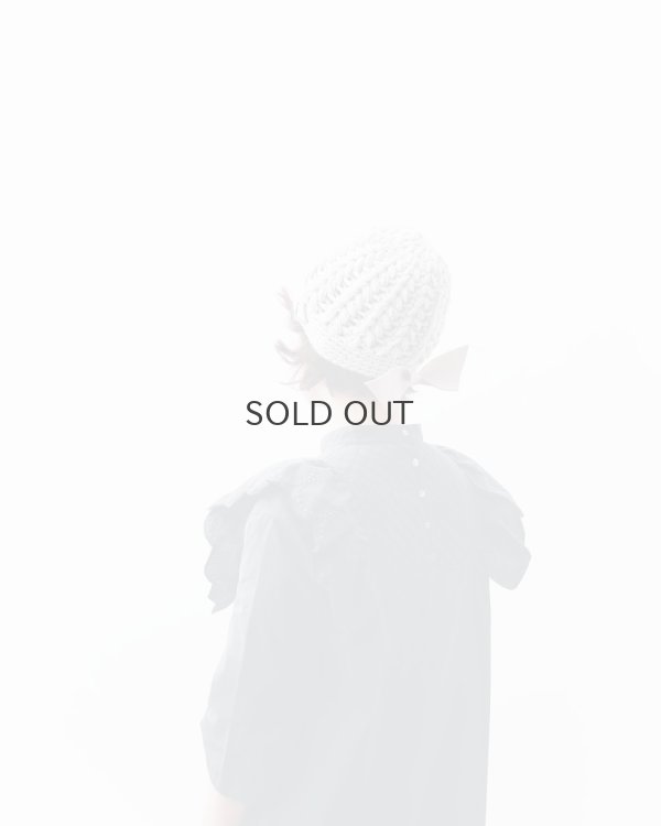 画像9: 別注!! ボーボリー ニットクロッシェ フェルトリボン付き (BK)