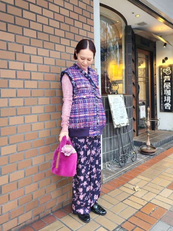 画像13: candy tweed vest (PK)