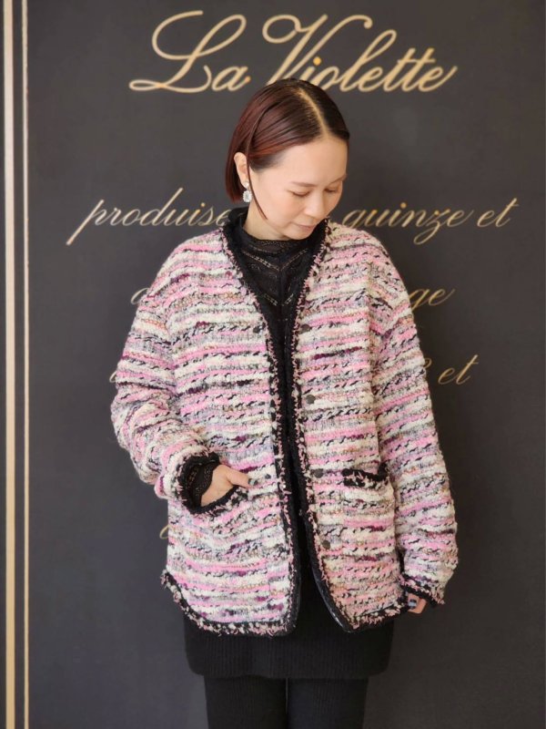 画像13: candy tweed jacket (PK)