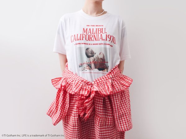 画像7: LIFE PICTURE COLLECTION | Malibu Photo Graphic T-Shirt (WH)
