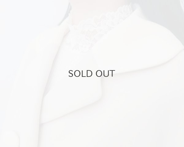 画像10: ML LUPETTO PLISSE' C/COLLO E POLSI PIZZO 304 (BIANCO)