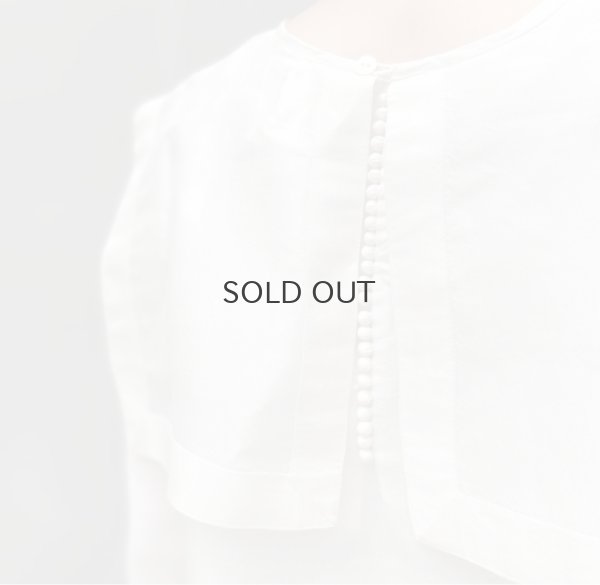 画像15: Khadi Silk Back Button Sailor Blouse (B.WH)