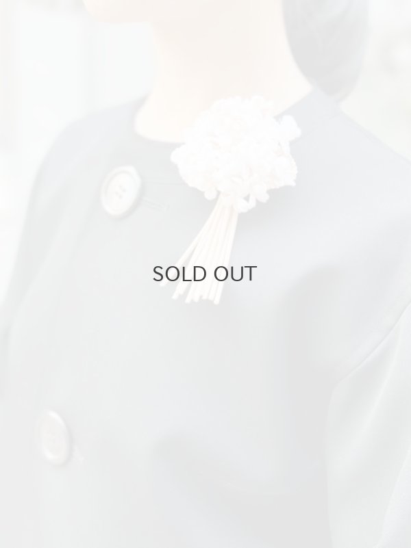 画像20: ビッグボタン ノーカラージャケット (BK)