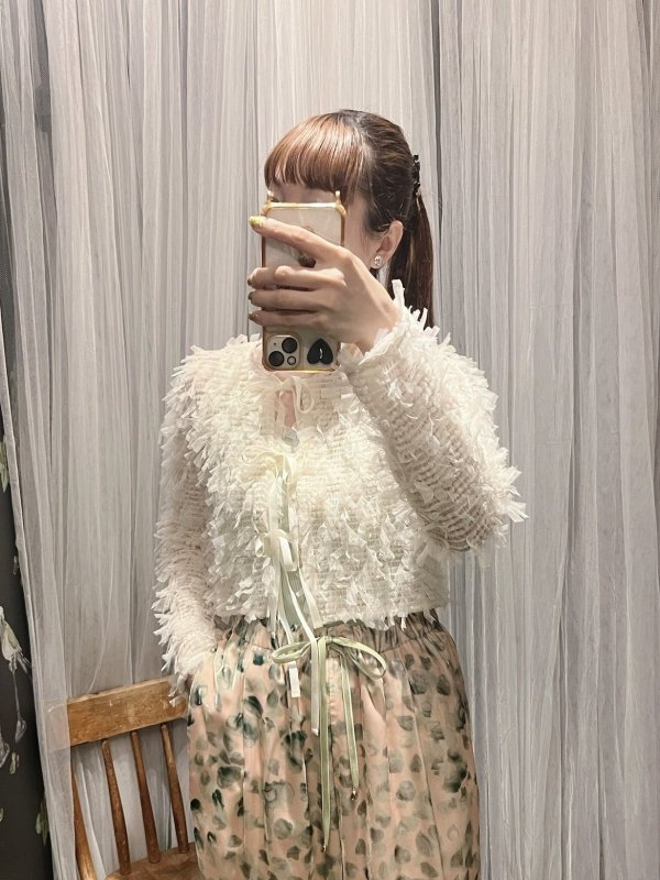 画像12: SALE15%OFF!! stretch tulle top (OF)