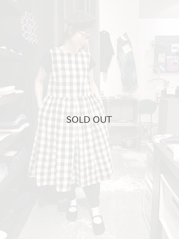 画像7: SALE15%OFF!! 綿リネンギンガムチェック製品洗ワンピース