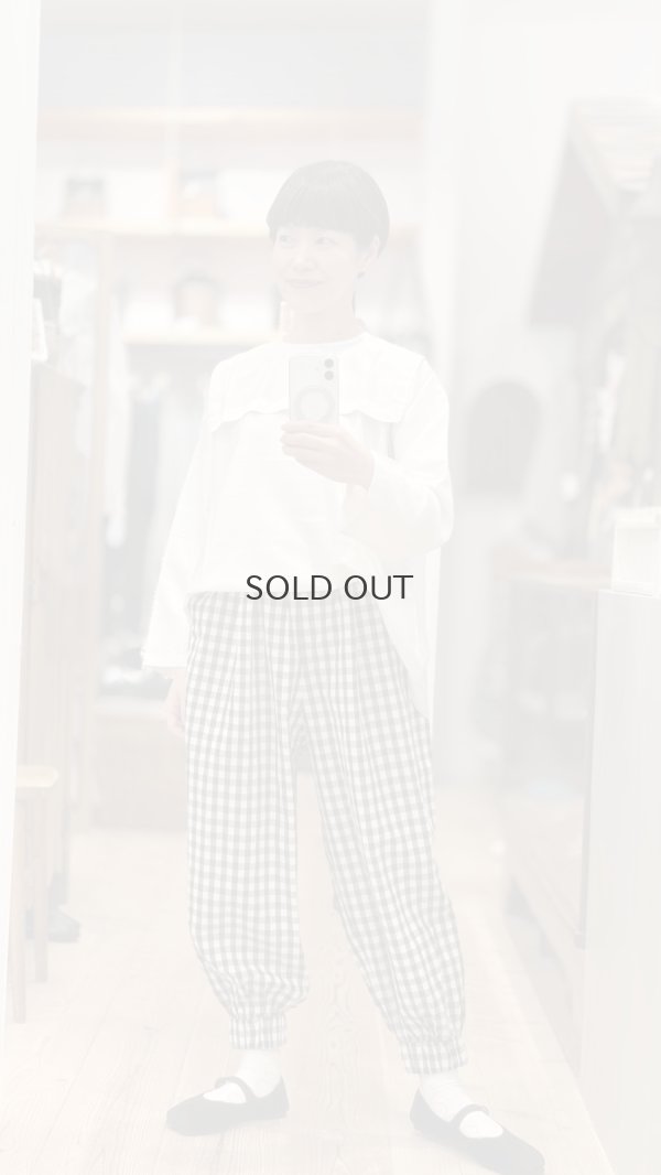 画像21: Khadi Silk Back Button Sailor Blouse (B.WH)