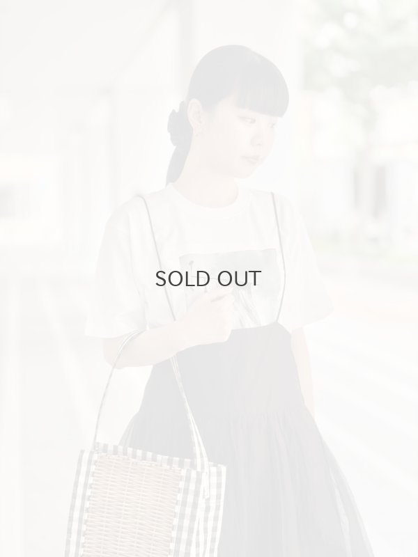 画像15: sheer starched cotton 2way cami skirt (BK)