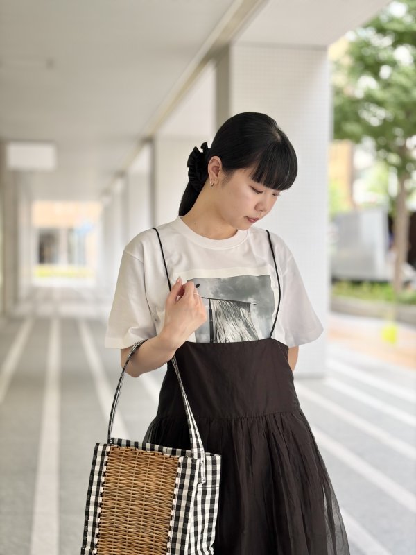 画像15: sheer starched cotton 2way cami skirt (OF)