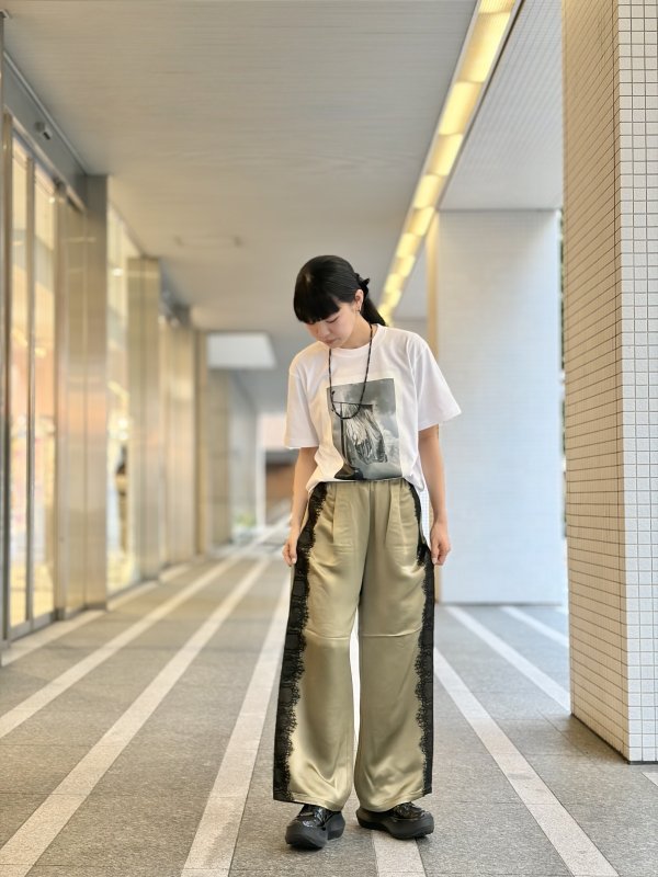 画像10: 【SOI-MeME】eyelash lace satin drawstring pants