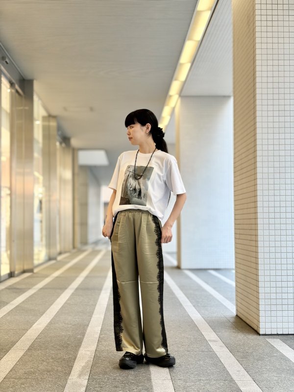 画像9: 【SOI-MeME】eyelash lace satin drawstring pants
