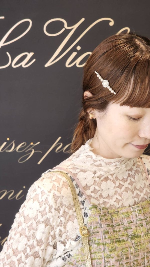 画像10: pearl hair pin (30974)