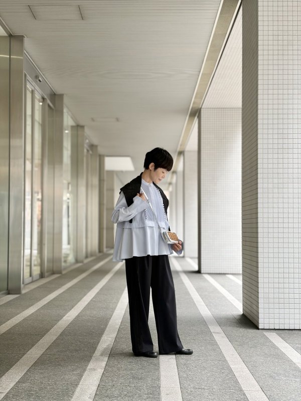 画像11: tuck frill flare shirt (IV)