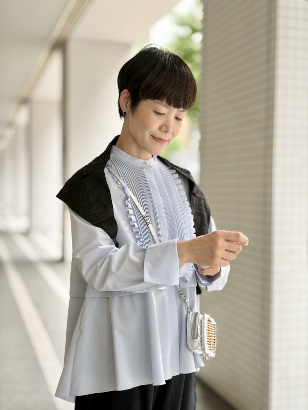 画像14: tuck frill flare shirt (IV)