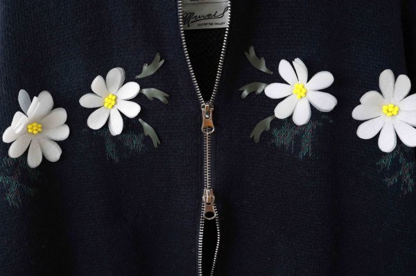 画像9: リスジャガードジップカーディガン (NV)