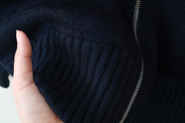 画像12: リスジャガードジップカーディガン (NV)
