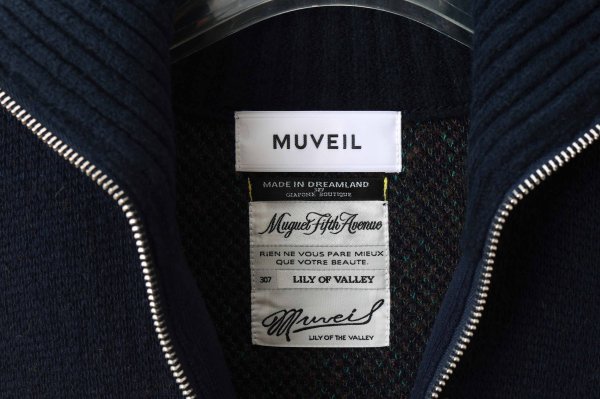 画像4: リスジャガードジップカーディガン (NV)