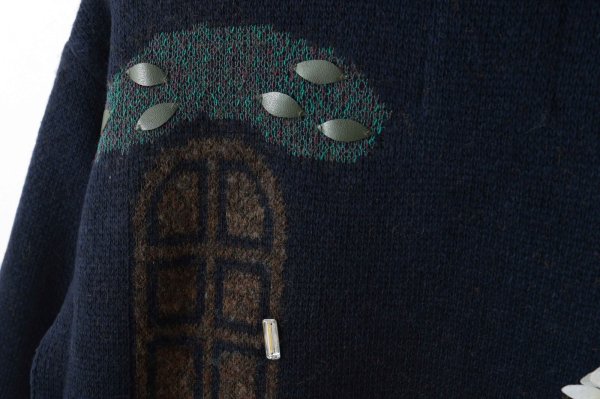 画像16: リスジャガードジップカーディガン (NV)