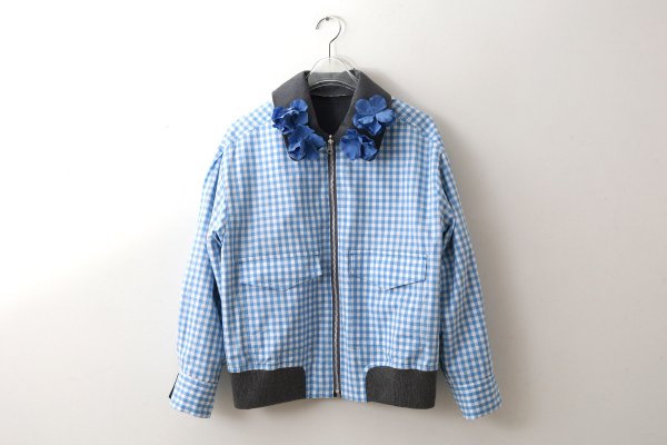 画像12: リバーシブルウィングトップウールブルゾン (GY)