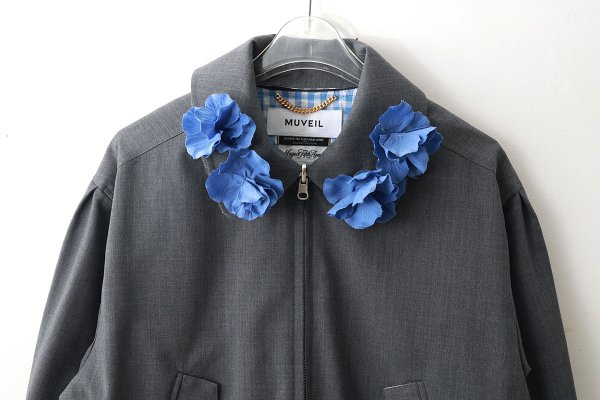 画像4: リバーシブルウィングトップウールブルゾン (GY)