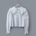 エーデルワイスプリントブラウス (BL)