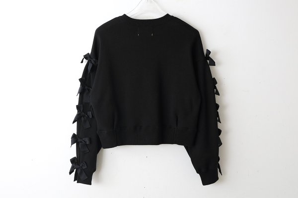 画像2: SALE30%OFF!! リボンスリーブプルオーバー (BK)