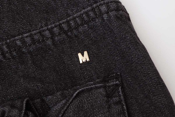 画像12: リボンデニムパンツ (BK)