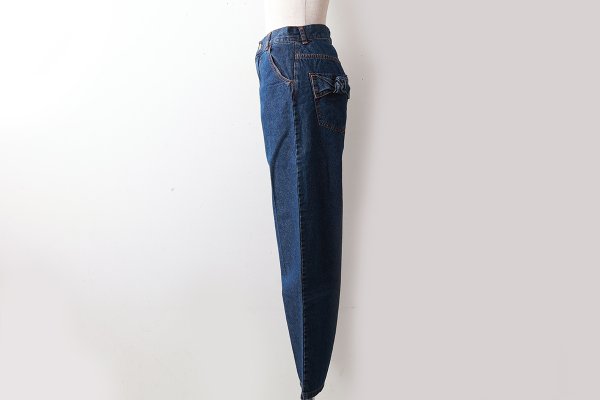画像14: リボンデニムパンツ (BK)