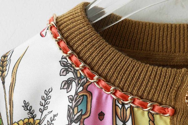 画像5: スカーフ柄カーディガン (YW)