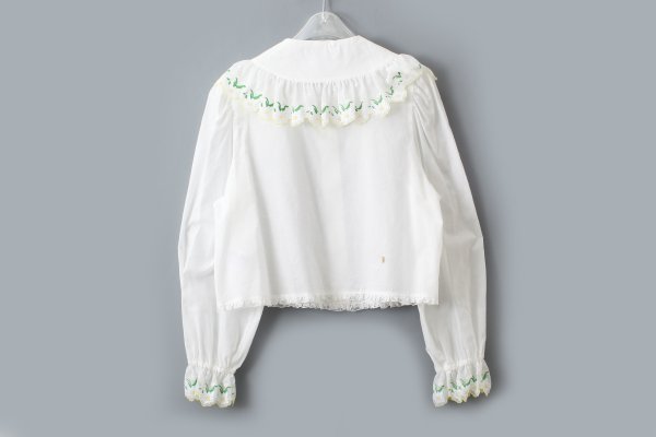 画像2: エーデルワイスプリントブラウス (WH)