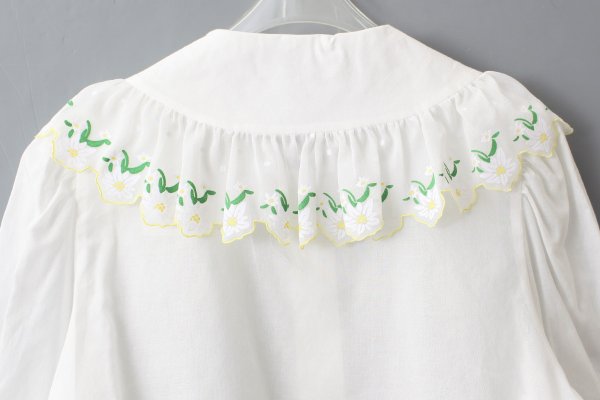 画像9: エーデルワイスプリントブラウス (WH)