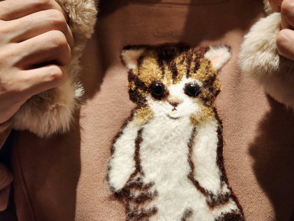 画像9: SALE40%OFF!!ネコ裏毛プルオーバー