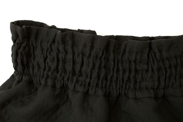 画像5: 3 ET DEMI original キルティングマトラッセジャガード ウエストシャーリングパンツ (BK)