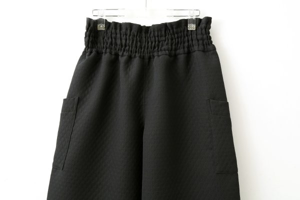画像3: 3 ET DEMI original キルティングマトラッセジャガード ウエストシャーリングパンツ (BK)