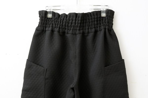 画像9: 3 ET DEMI original キルティングマトラッセジャガード ウエストシャーリングパンツ (BK)