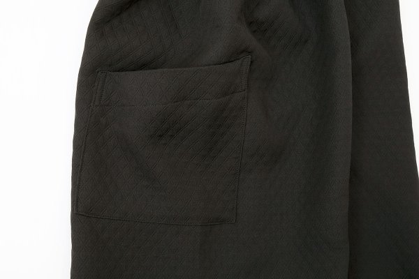 画像6: 3 ET DEMI original キルティングマトラッセジャガード ウエストシャーリングパンツ (BK)
