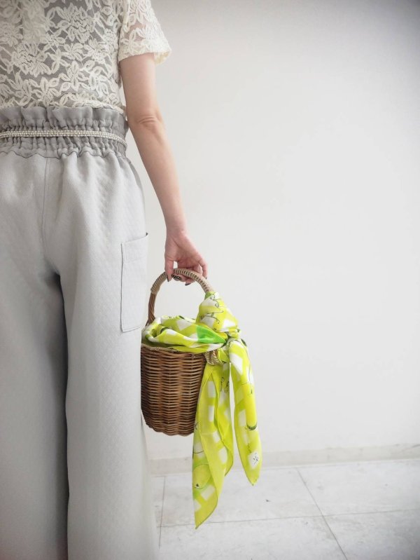 画像17: 3 ET DEMI original キルティングマトラッセジャガード ウエストシャーリングパンツ (LGY)