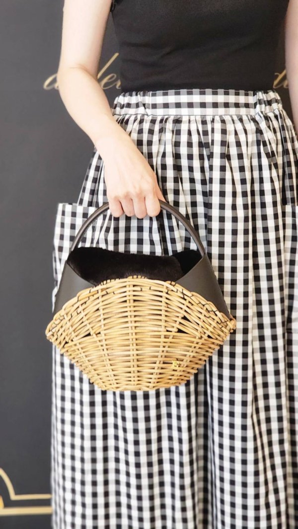 画像13: 3 ET DEMI original gingham check skirt (BK)