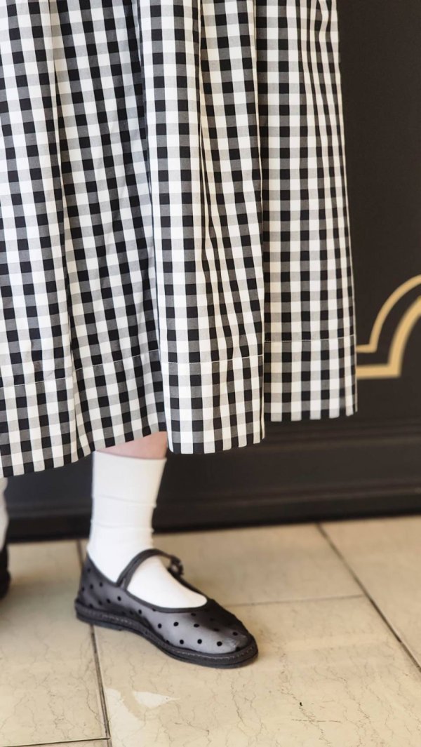 画像15: 3 ET DEMI original gingham check skirt (BK)