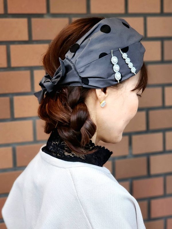 画像9: 3 ET DEMI original dot hairturban