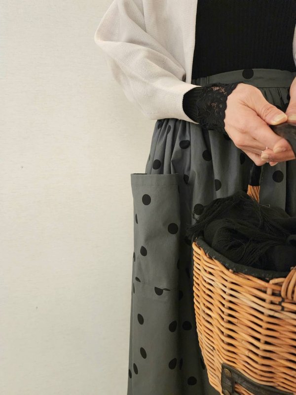 画像19: 3 ET DEMI original dot skirt