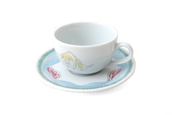画像1: Remake CUP&SOUCER / piece of old tales 犬と肉