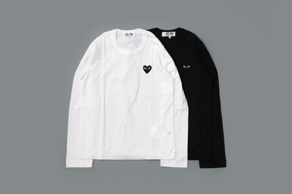 画像1: 【Women's】 PLAY LONG SLEEVE T-SHIRT BLACK HEART 